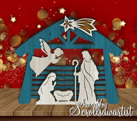 Nativity scene #2 - Scroll Saw Artist