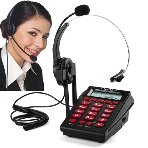 CALLANY Call Center Phone Corded Telephone for Office Business Home, with Hands-Free Noise ...