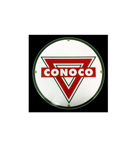 Conoco Logo Emaille Bord - FiftiesStore.nl