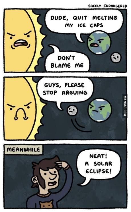 The truth about the solar eclipse. | Grappige grappen, Grappige memes ...