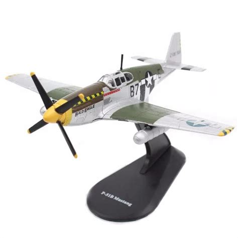 1/72 Scale WWII Die cast Metal Plane Models Military P 51B Mustang ...