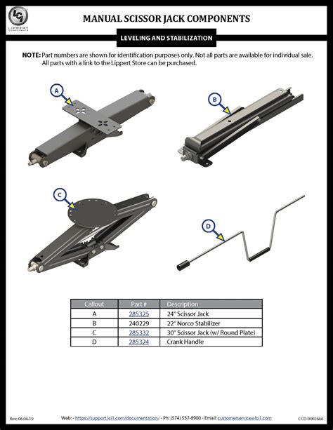 Scissor Jacks | Lippert Customer Care Center