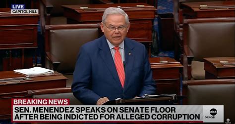 Bob Menendez Forces Senate To Watch While He Takes Trump-Style MAGA Martyr Trip