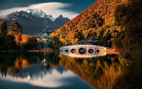 1080P free download | China, autumn, park, mountains, beautiful nature ...