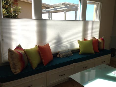 Hunter Douglas honeycomb shades with top-down/bottom-up feature - Contemporary - Kitchen ...