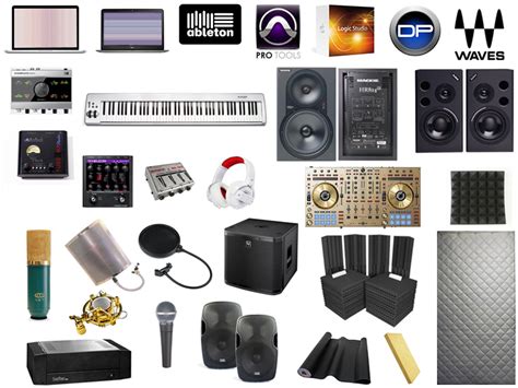 Equipment List Recording Studio MJent, Los Angeles