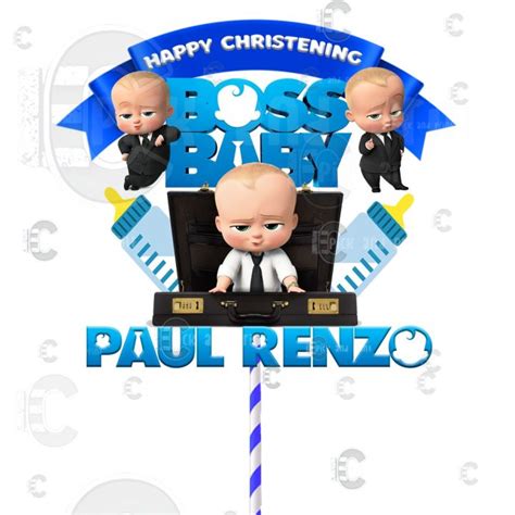 Personalized/Customized Boss Baby Cake topper for DIY Party Decorations party Supplies | Lazada PH