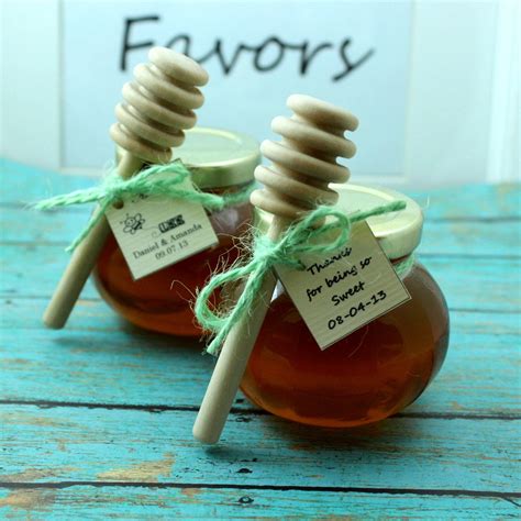 Rustic raw honey wedding favors honey jars by OccasionHouse, $132.00 | Honiggläser, Konfirmation ...