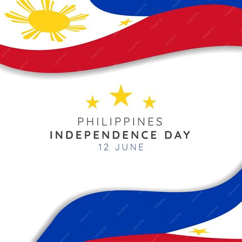 Premium Vector | Happy philippines independence day on june 12th ...