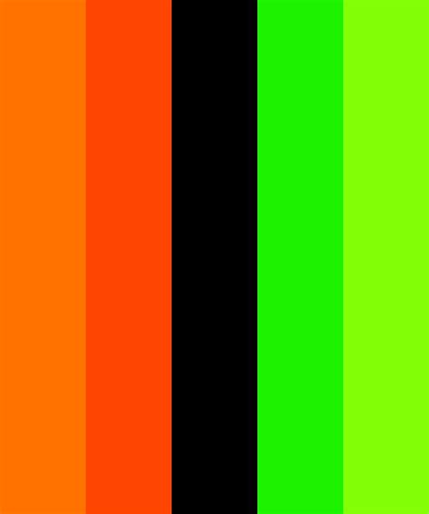 Orange | Neon colour palette, Color palette bright, Color palette challenge