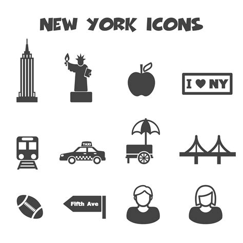 new york icons 673028 Vector Art at Vecteezy