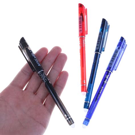 Erasable Pen 0.5mm Gel Pen Unisex Pen 4 Color Choose Learning Essential Office Stationery-in Gel ...