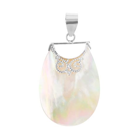 Buy Mother Of Pearl Pendant in Sterling Silver at ShopLC.