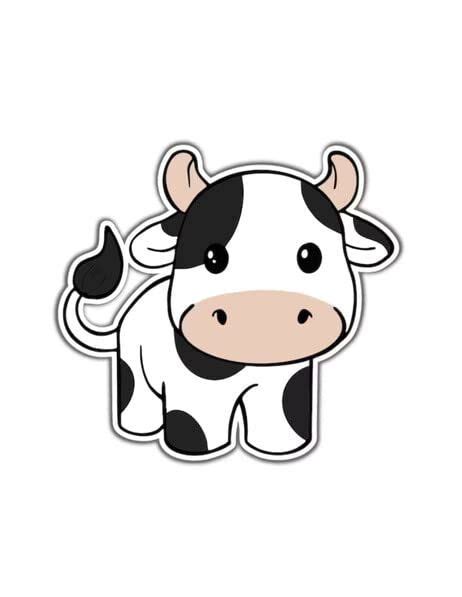 1.875" Round Pre-Cut Lil' Cow Edible Image Cupcake Toppers! | Edible images, Vinyl sticker, Cow