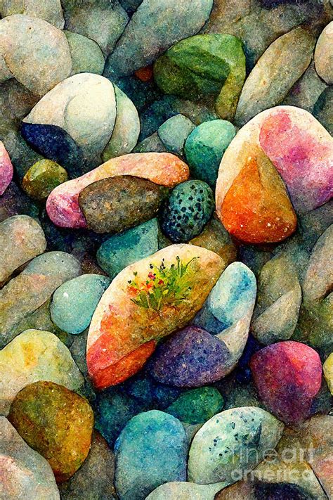 Colorful pebbles Digital Art by Sabantha - Fine Art America