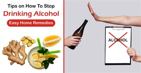 Tips on How to Stop Drinking Alcohol - Easy Home Remedies