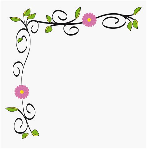 Flower Border Design Png Hd Images - canvas-voice