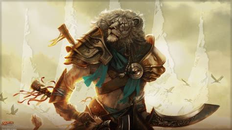 Magic: The Gathering, Lion, Ajani Goldmane HD Wallpapers / Desktop and ...