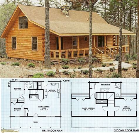 Like it Log Cabin Floor Plans, Small Cabin Plans, Small Log Cabin, Log ...