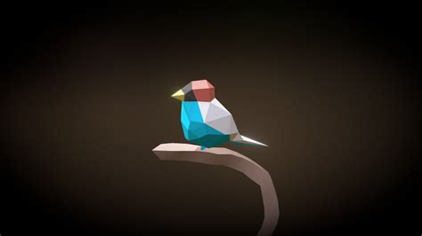 Low Poly Bird - 3D model by hololeo [c5e1175] - Sketchfab