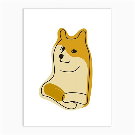 Doge Dog Meme Art Print by Mambo - Fy