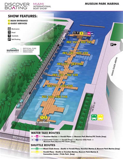 2023 Miami International Boat Show Museum Park Map