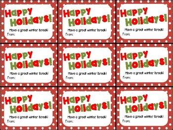 Printable Happy Holidays Gift Tag in 2024 | Happy holiday gifts ...