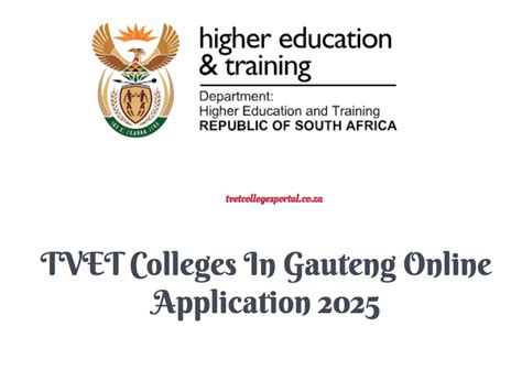 TVET Colleges In Gauteng Online Application 2025 - TVET Colleges