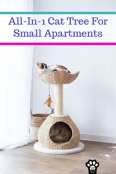 All-In-1 Cat Tree For Small Apartments - Cool Cat Tree Plans | Cat tree ...