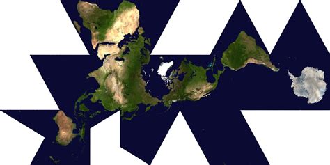 7) Critique of Fuller's Dymaxion Map compared to B.J.S. Cahill's Octahedral | Map, Virtual world ...
