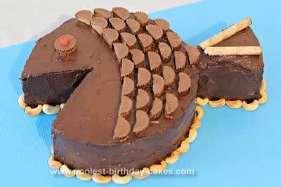 Coolest Chocolate Fish Birthday Cake