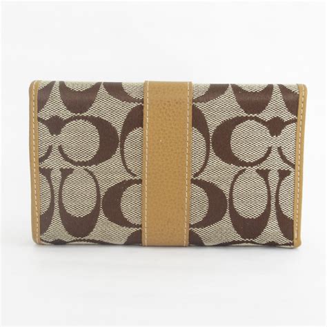 Coach Monogram Canvas Wallet