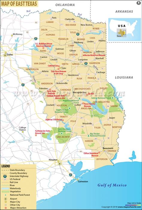 Map Of East Texas, East Texas Map - East Texas Lakes Map | Printable Maps