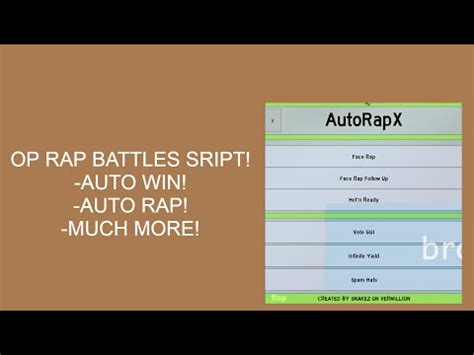 * ROBLOX AUTO RAP BATTLES SCRIPT* || WORKING IN 2022! - YouTube