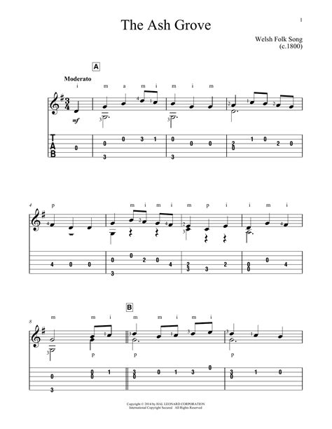 The Ash Grove | Sheet Music Direct