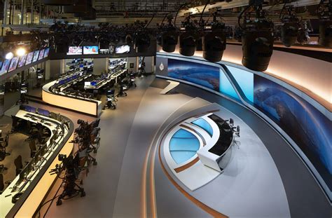 Al Jazeera Newsroom / Studio 5 Broadcast Set Design Gallery