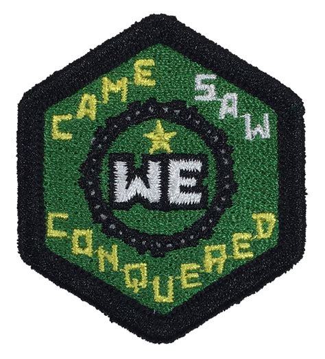 We Came, We Saw, We Conquered Merrit Badge – PTFC Patch Patrol