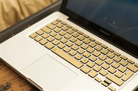 Gold Macbook decal Macbook keyboard metallic stickers macbook