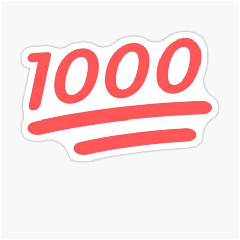 100 Points Emoji Stickers | Redbubble