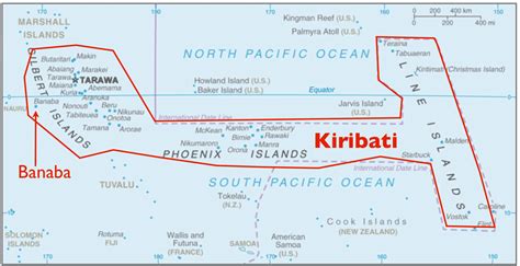 Kiribati Kartenrand