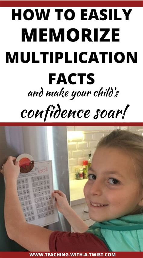 How Memorizing Multiplication Tables Made My Child's Confidence Soar! - Teaching with a Twist ...