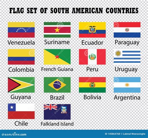 American Countries Flags Vector Illustration | CartoonDealer.com #28555272