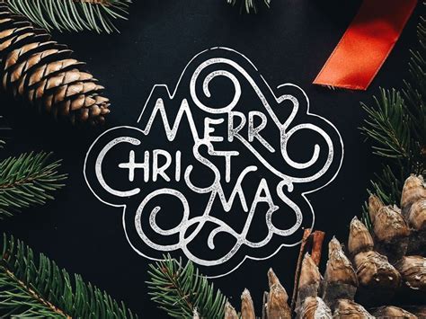 Merry Christmas | Christmas typography, Merry christmas typography, Christmas graphic design