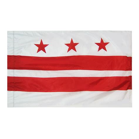 District of Columbia Flag 4 x 6ft. Indoor Flag