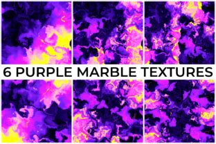 6 PURPLE MARBLE TEXTURES Graphic by CK Studio · Creative Fabrica