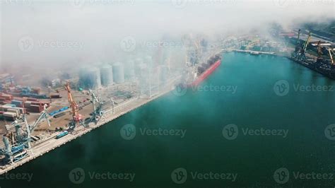 aerial view of terminal in port 11528873 Stock Photo at Vecteezy