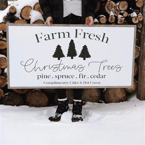 Christmas Tree Farm Sign Christmas Tree Farm Sign Large - Etsy