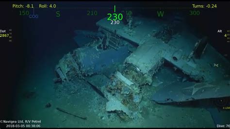 The Wreck of the USS Lexington, Aircraft at the Bottom of the Coral Sea