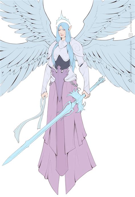 [Art] Archangel Zariel before the fall, Fanart by me : r/DnD