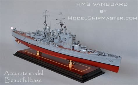 HMS VANGUARD battleship model